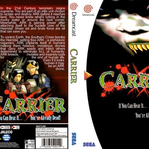 Dreamcast Carrier Video Game, FULL COLOR ART