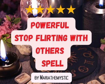 Stop flirting with others spell Only be attracted to me spellcasting