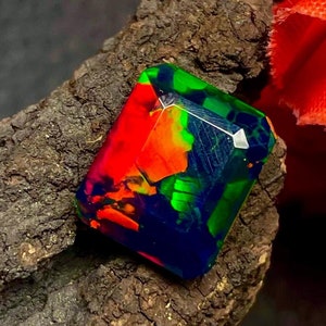 Opale Noire D'Éthiopie (Welo) - 3.45 Carats En Cabochon - Neuf Sans Emballage
