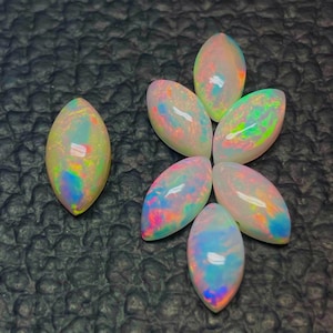 AAA White Opal Marquise Cabochon Lot (5x10 to 6x12MM)