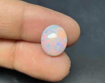 AAA grade opal - Ethiopian welo opal - loose white opal gemstone - opal cabochon 3.80 carat size opal oval - October birthstone