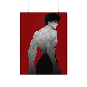 baki illustration - red