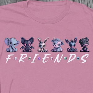 Cute Zombie/Voodoo Doll Friends T-Shirt Graphic - Adorable - Sublimation Design - T Shirt Digital Design - Download - Halloween
