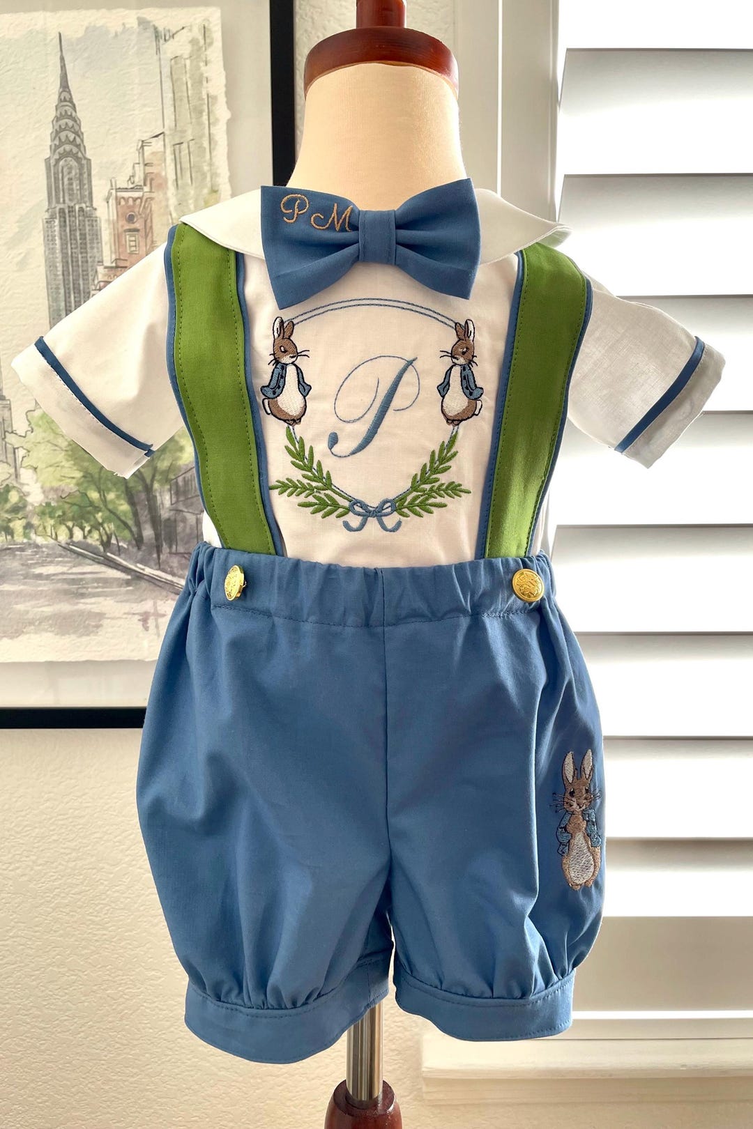 Boys Bunny Peter Rabbit 1st Birthday Outfit Toddler Bunny Birthday ...