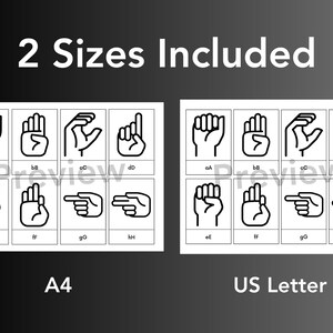Sign Language Alphabet Flashcards, Learn ASL Flash Cards, ASL Abcs for ...