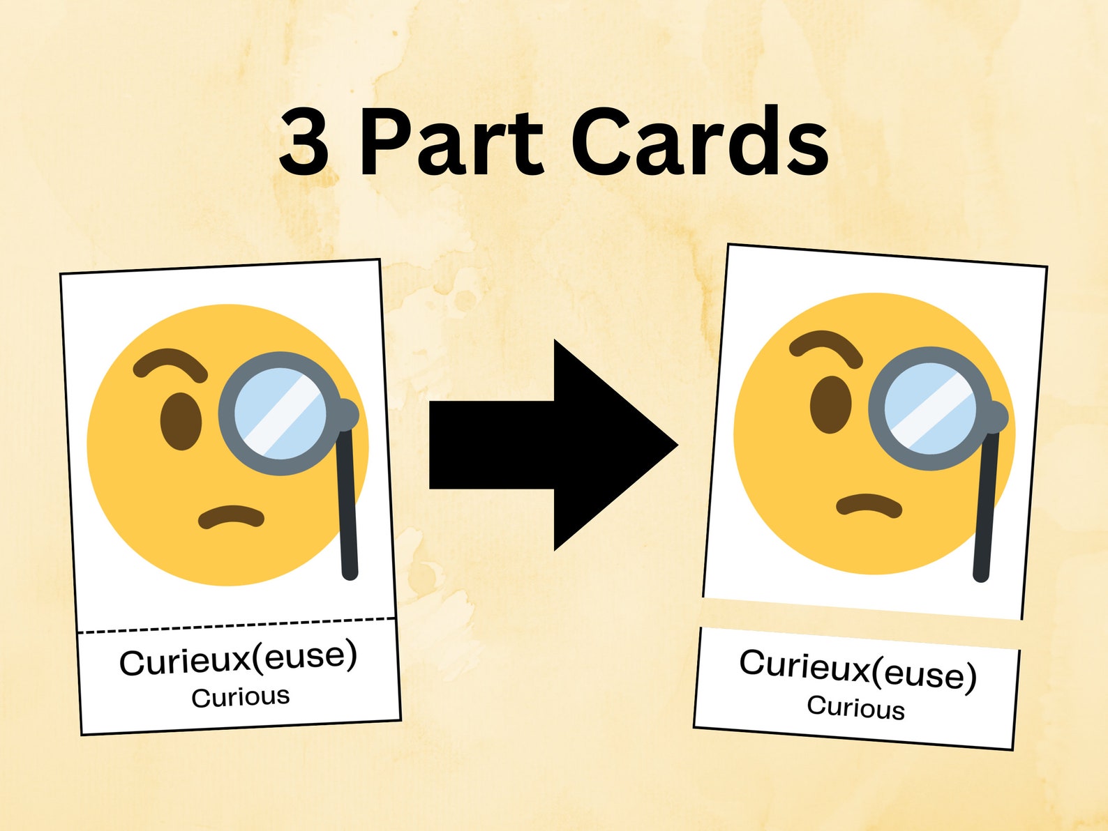 French Emotion Flashcards, French Adjective Vocabulary, Homeschooling ...