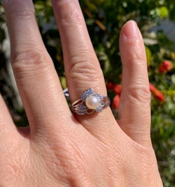 Vintage diamond cheap chip ring