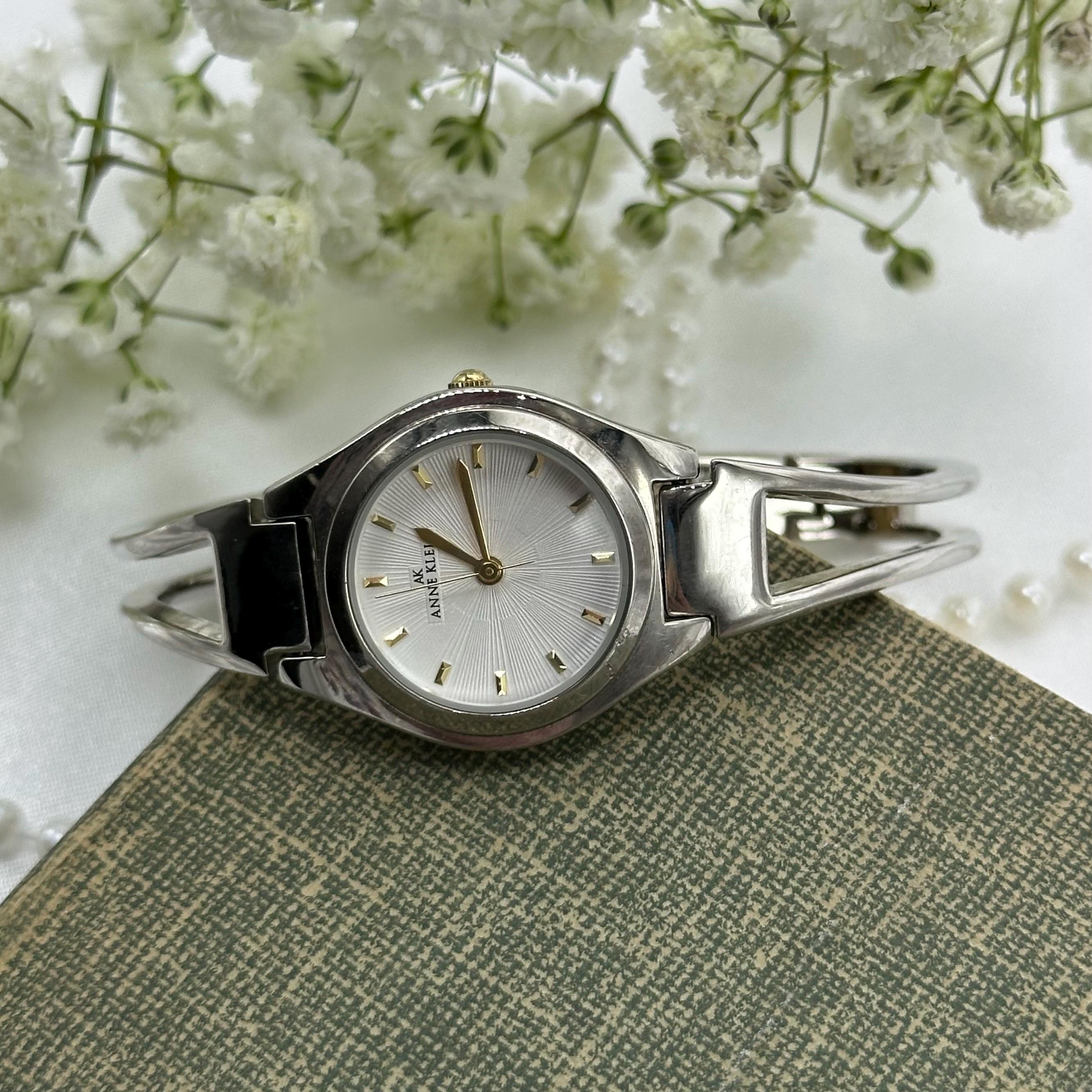 Silver Anne Klein Watch With Gold Hands - Etsy display picture 2