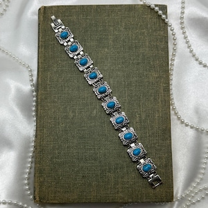 Silver and Turquoise Bracelet