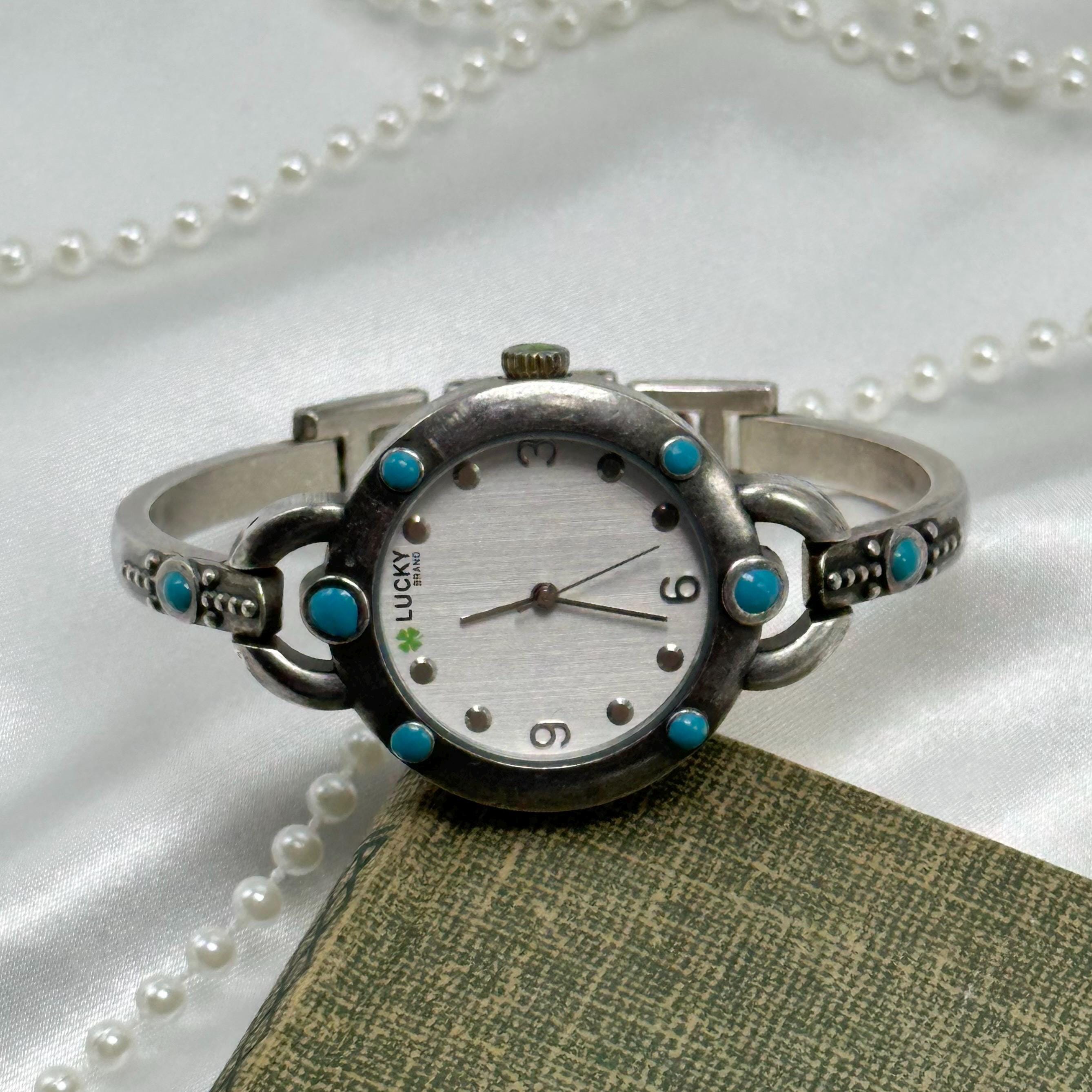 Silver and Turquoise Lucky Watch - Etsy display picture 3