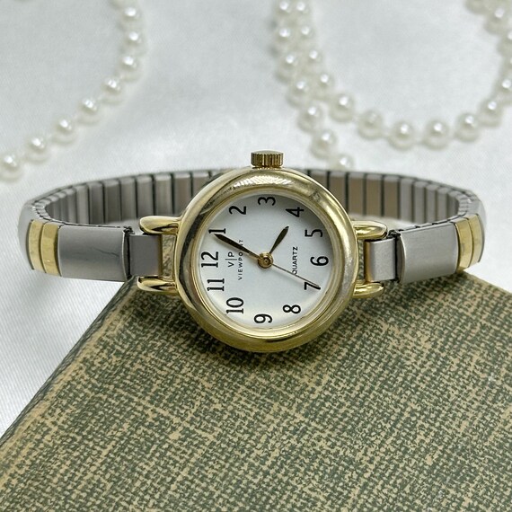 Two-Tone Round Dial Viewpoint Watch - image 1