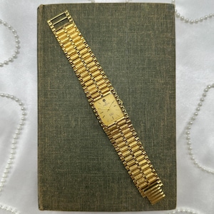 Gold Chunky Berenger Tank Watch