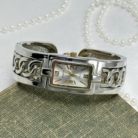 Two-Tone Embassy Cuff Watch - image 3