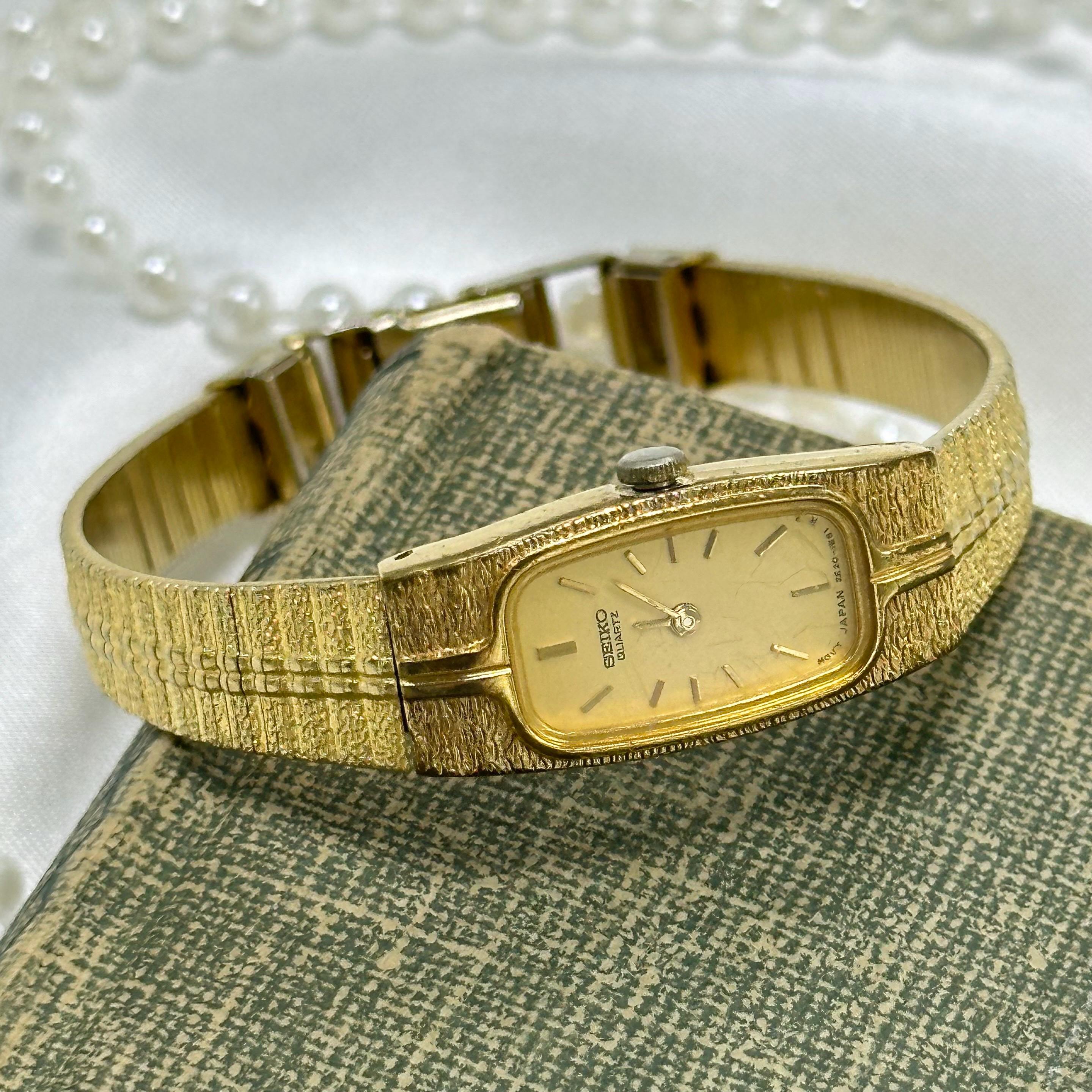 Seiko Vintage Watch Women Gold - Etsy