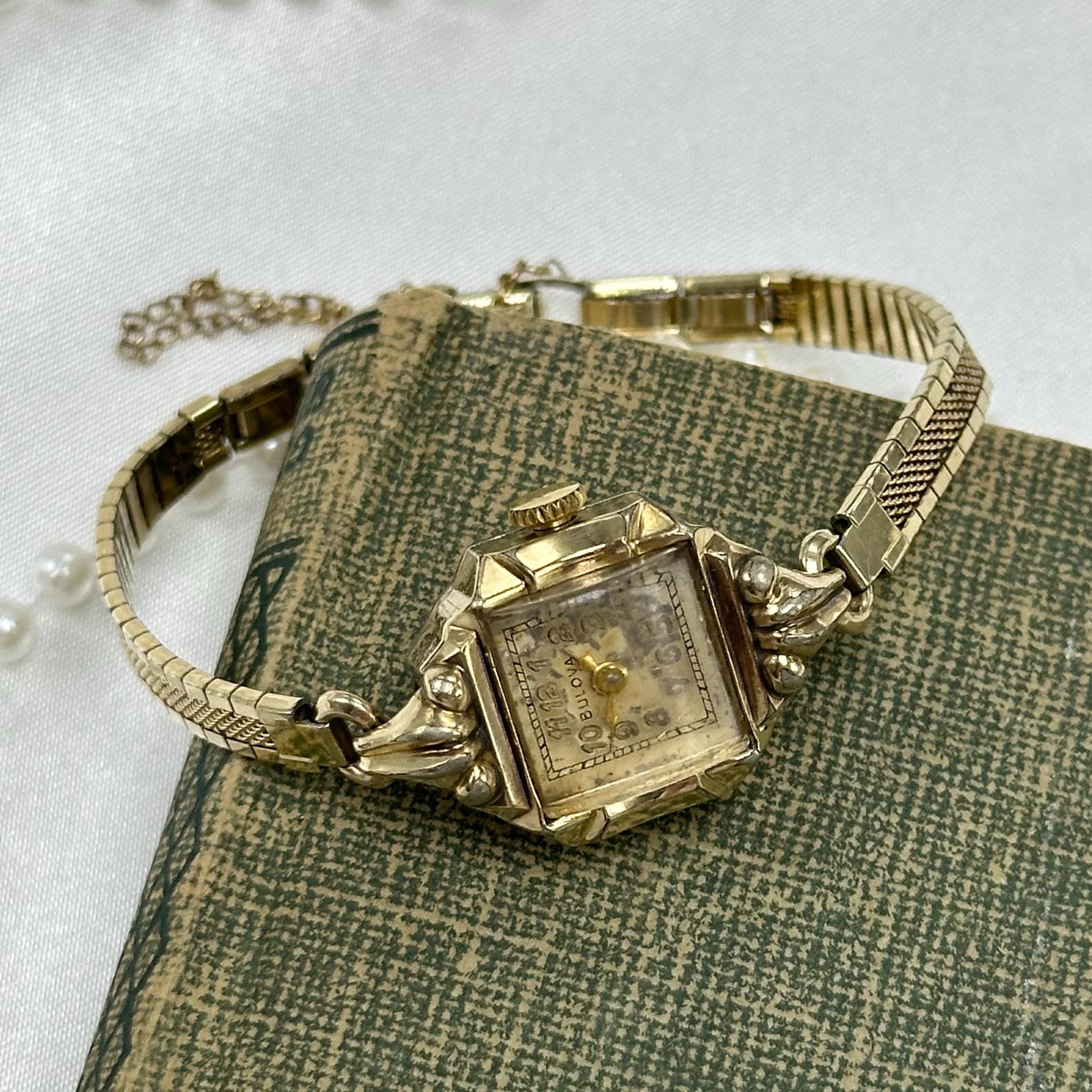 10k RGP Gold 1945 Bulova Wind-up Watch - Etsy