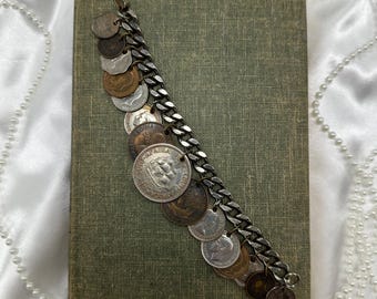 1950's Vintage Coin Bracelet