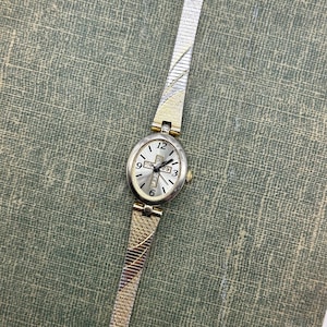 Two-Tone Diamanté Cross Watch