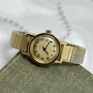 Vintage Timex Wind-Up Watch with Date Display