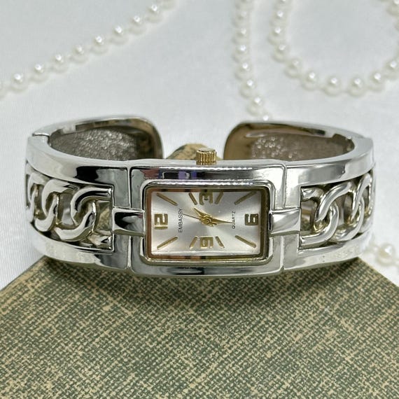 Two-Tone Embassy Cuff Watch - image 4
