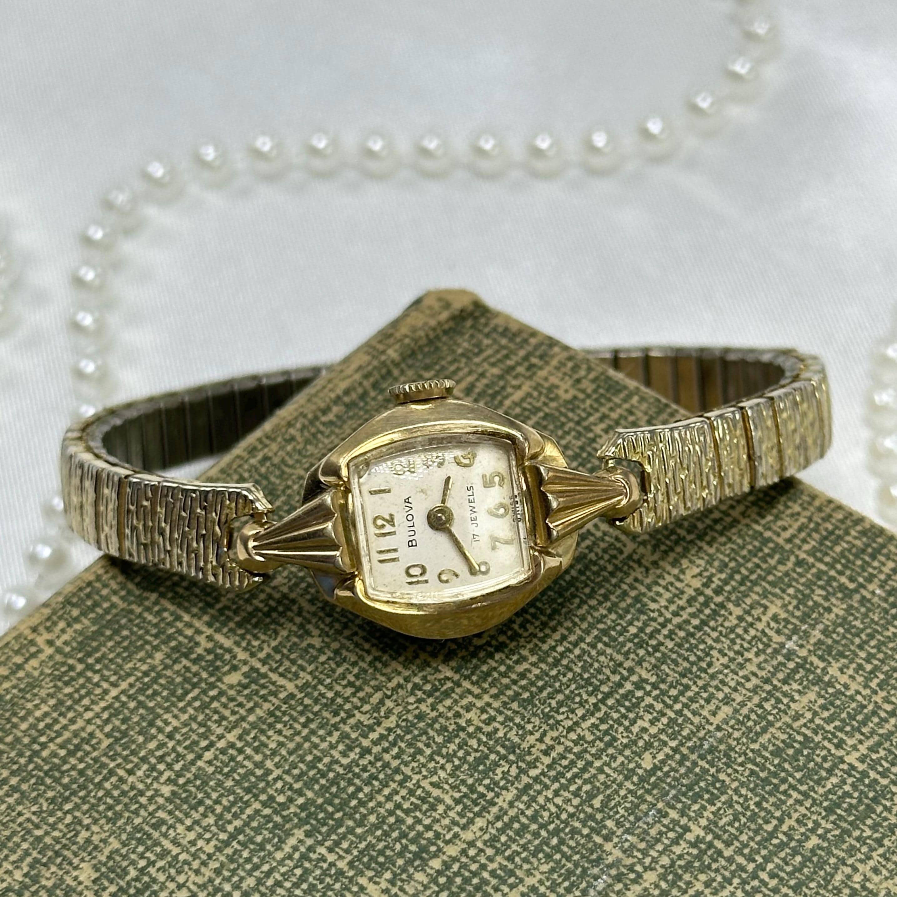 1959 10k RGP Wind-up Bulova Cocktail Watch With Detailed Band - Etsy