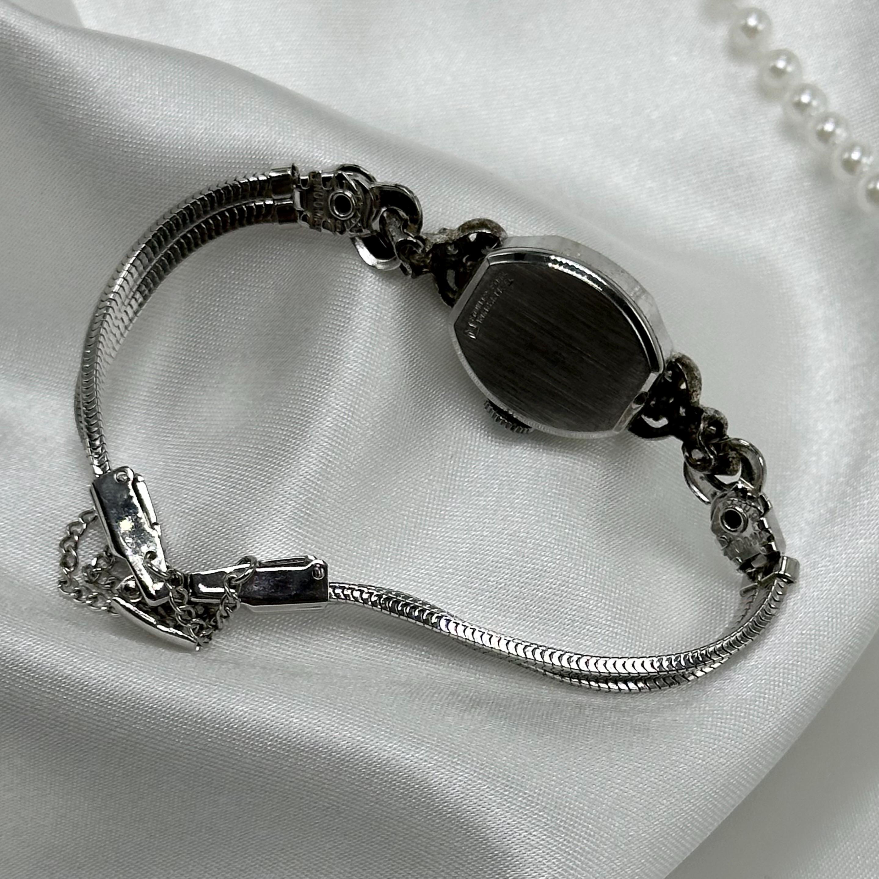 12k RGP 1962 Elgin Wind-Up Watch 1962 Ladies Elgin 10K RGP White Gold Watch, 17 Jewels - Etsy main image 2