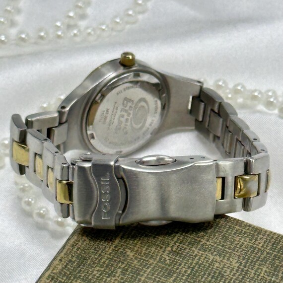 Two-Tone Fossil Watch with Rotating Bezel - image 10