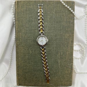 Two-Tone Timex Watch with Round Dial