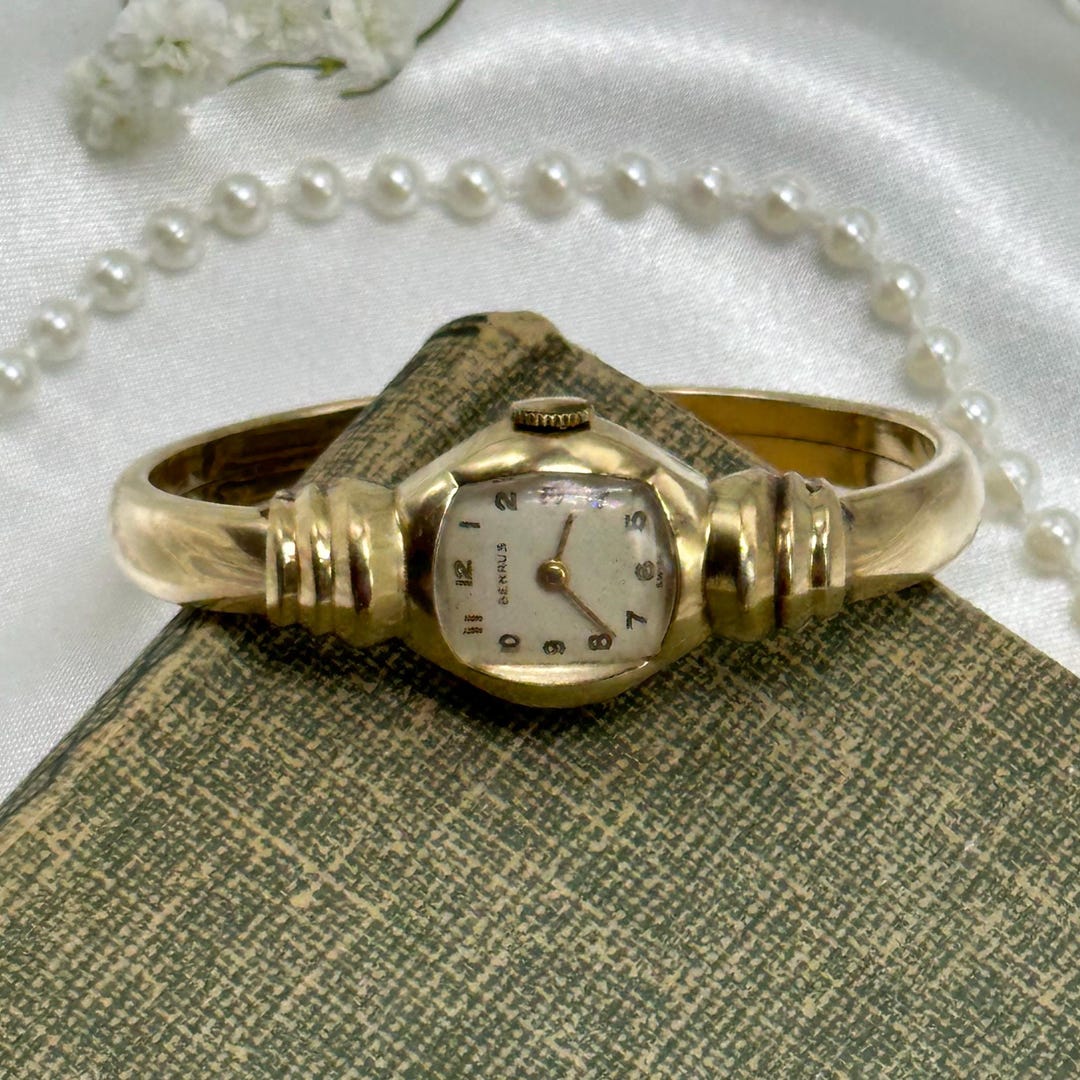 10k GF Benrus Swiss Wind-Up Cuff Watch 10k GF Benrus Swiss Wind-Up Cuff Watch – TheTwinklingTrinket main image 3
