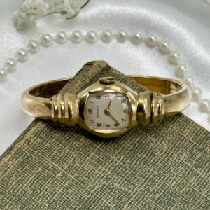 10k GF Benrus Swiss Wind-Up Cuff Watch
