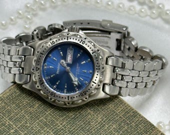 Blue Dial Armitron Watch with Rotating Bezel