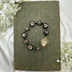 Cloisonné Beaded Bracelet Gruen Watch