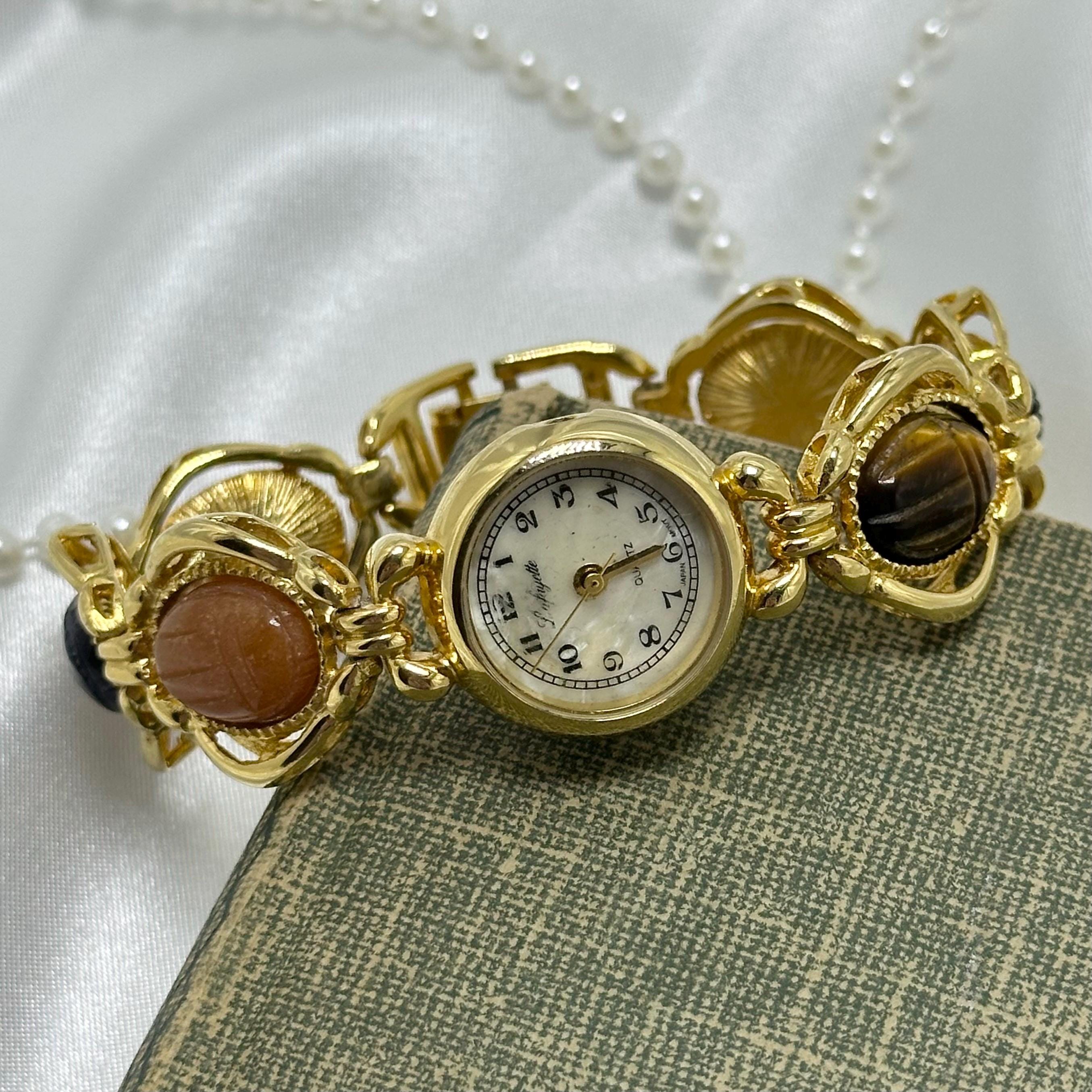 Antique 1950’s Pedre Egyptian Scarab Winding Watch Vintage Scarab Watch - Etsy main image 3