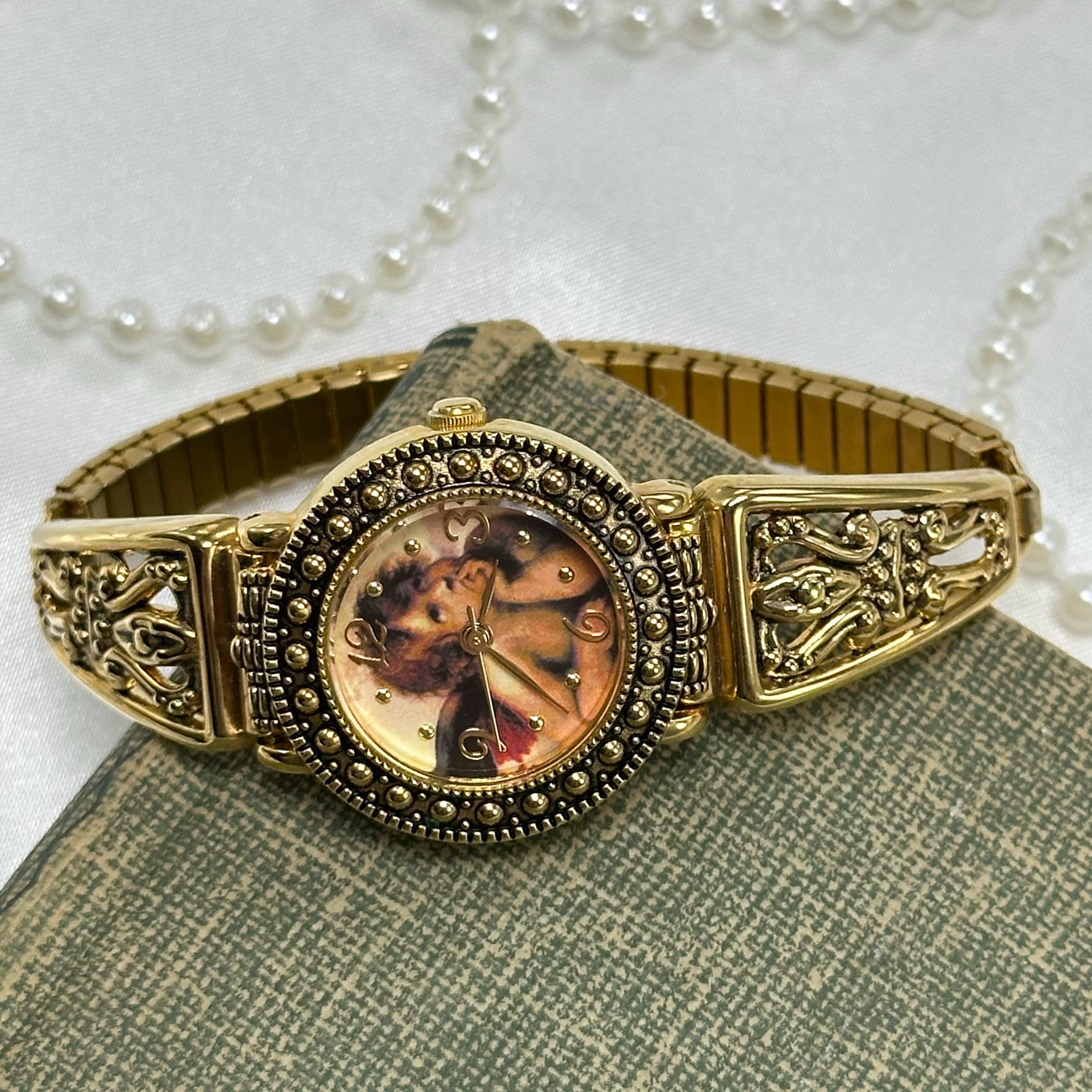 Gold Cherub Watch - Etsy display picture 1