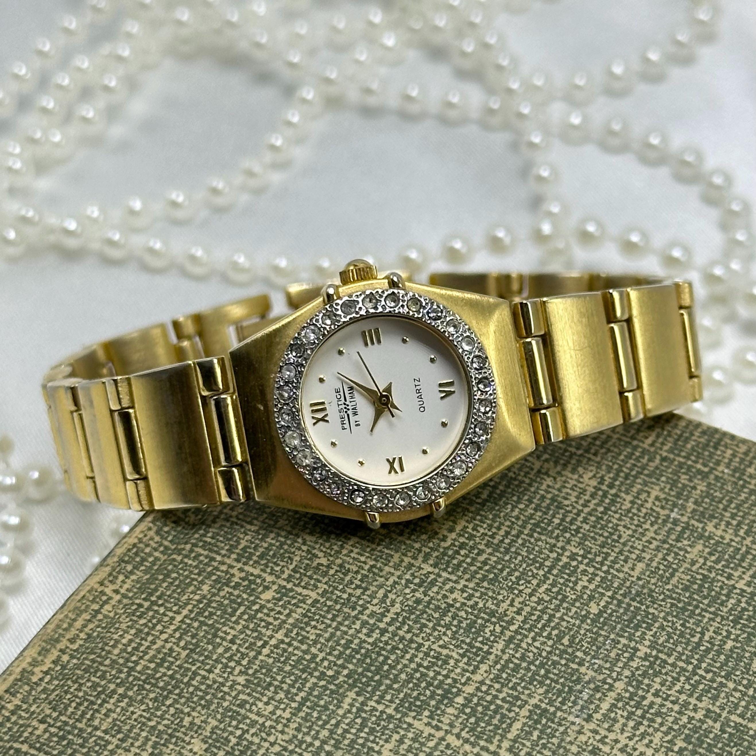Prestige by Waltham Watch Women\'s Gold Tone Bracelet Quartz Waltham Watch Prestige Quartz Gold Vintage  main image 2
