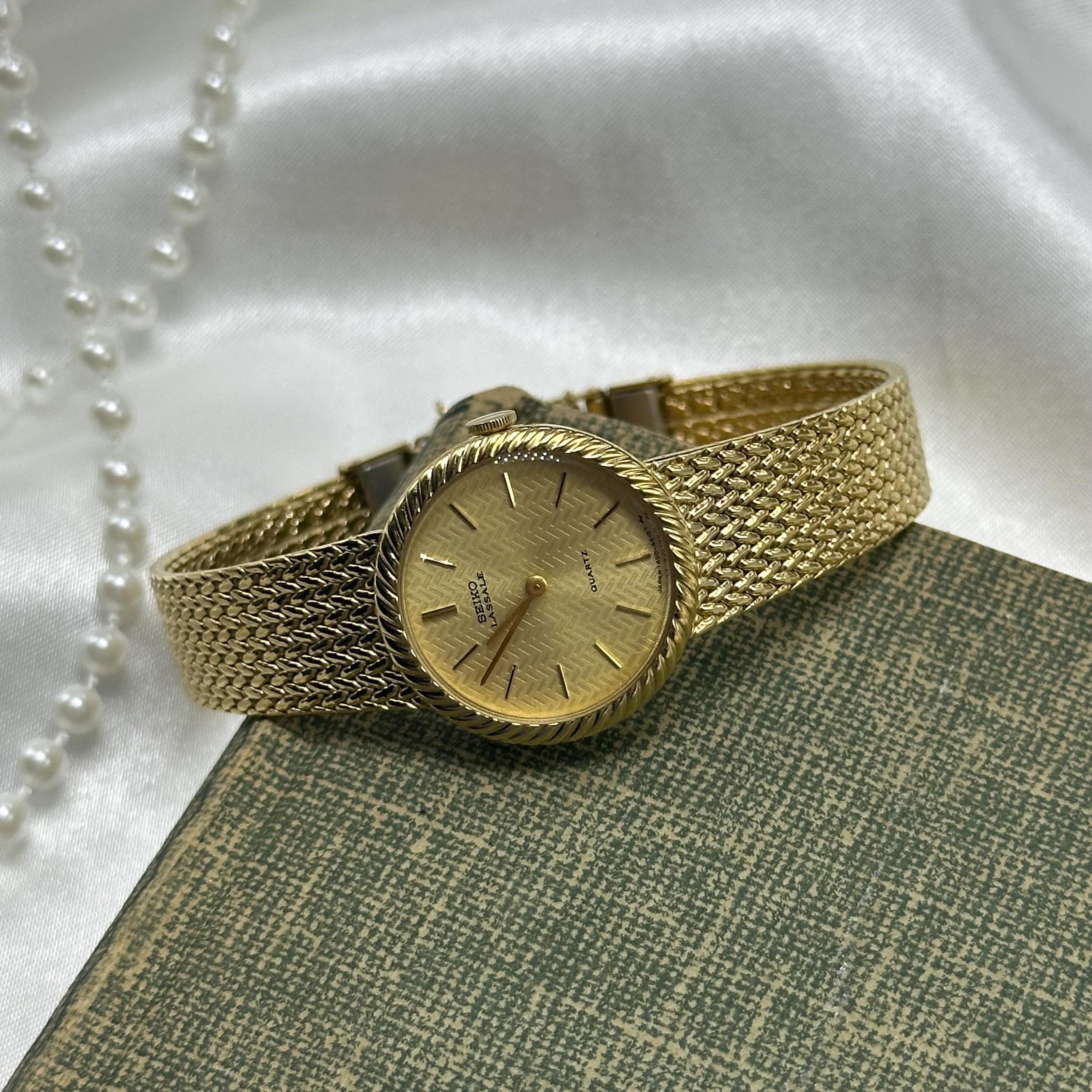 Vintage Gold Seiko Lassale Round Dial Watch - Etsy