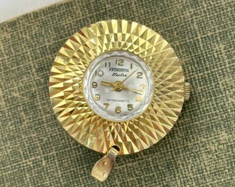 Timex, Mechanical, Wind Up, Watch Pendant, Gold Tone, on 25  display picture 1