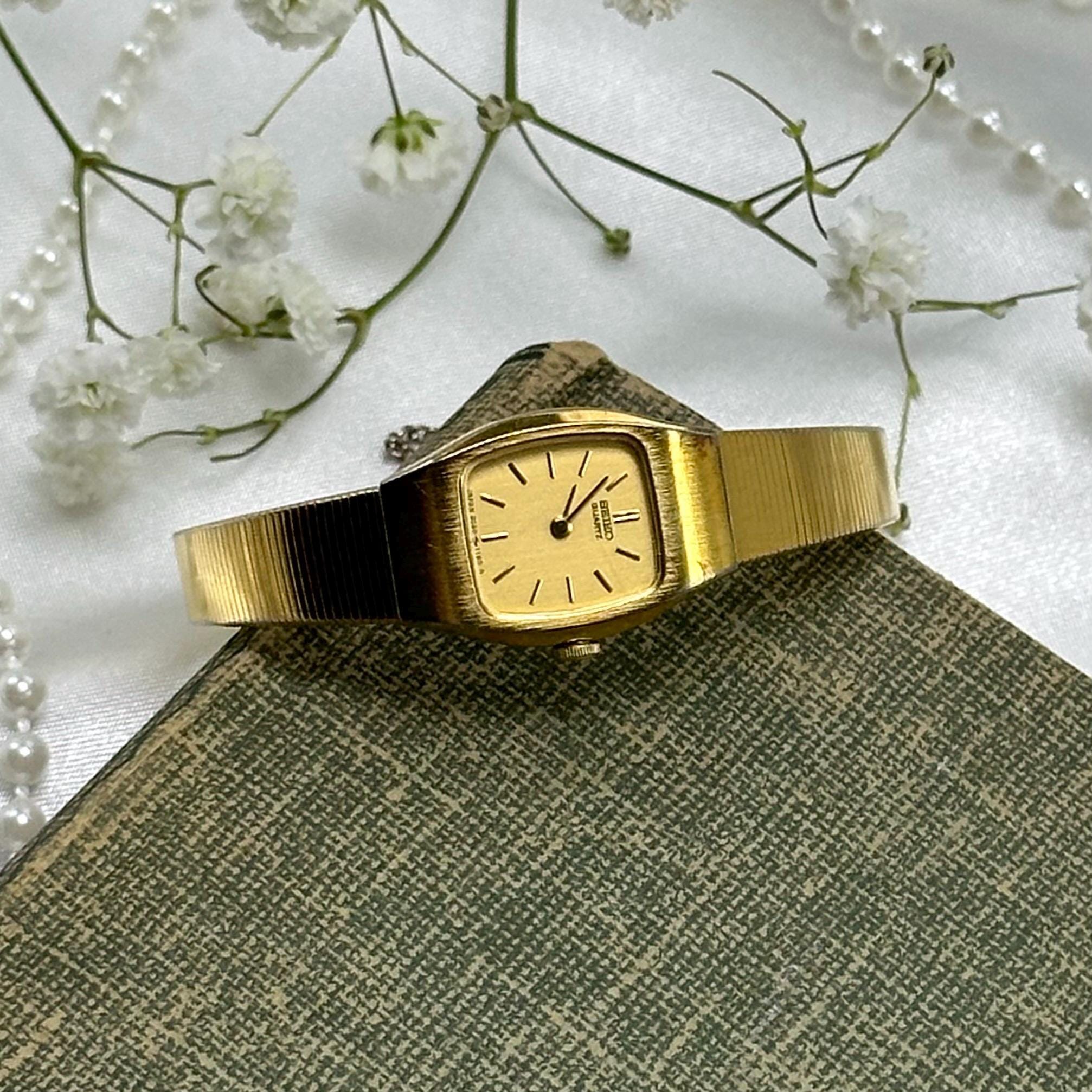 Vintage Gold Square Dial Seiko Watch - Etsy