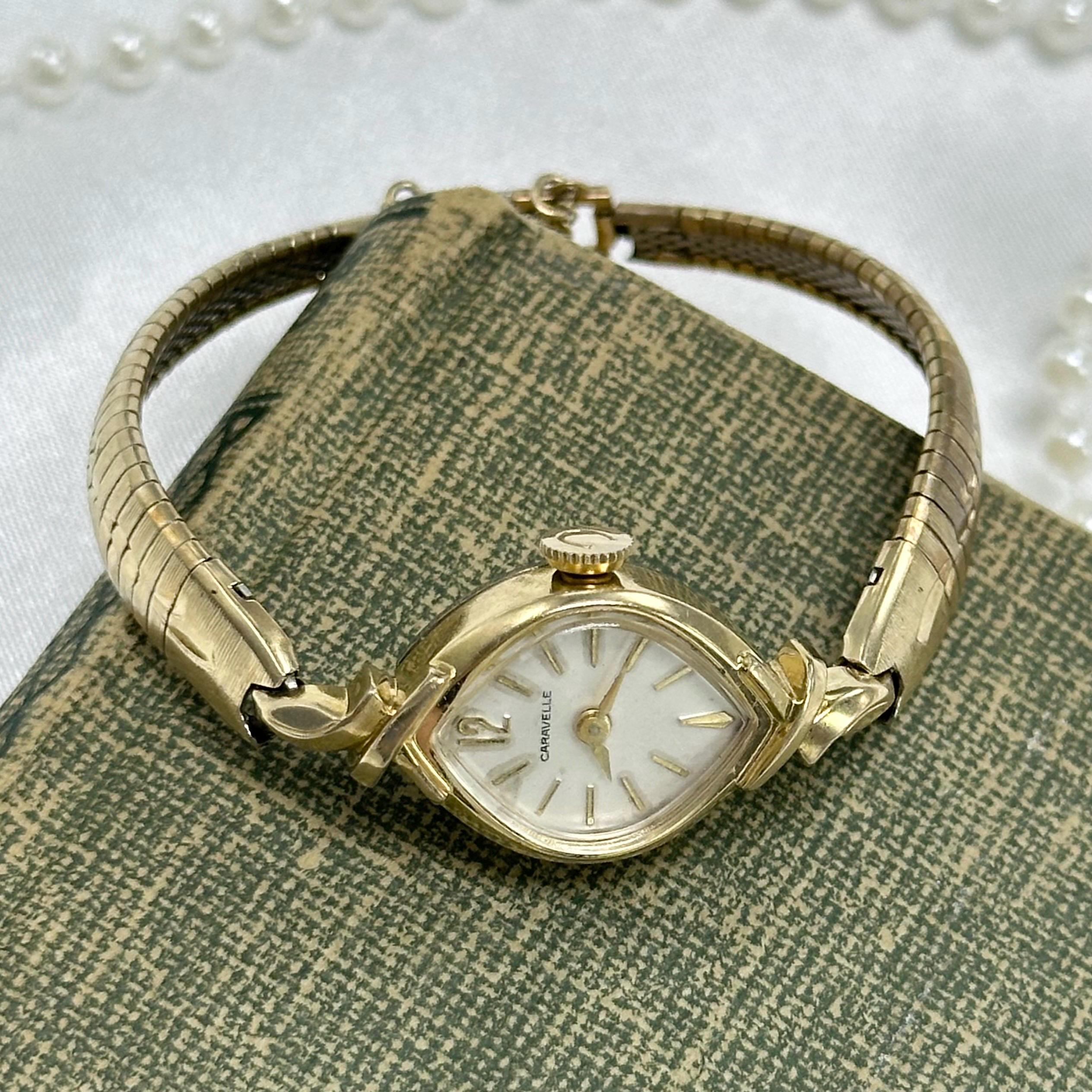 vintage caravelle ladies 10k RGB  watch With Bolova Vintage Box Vintage Caravelle Women main image 4
