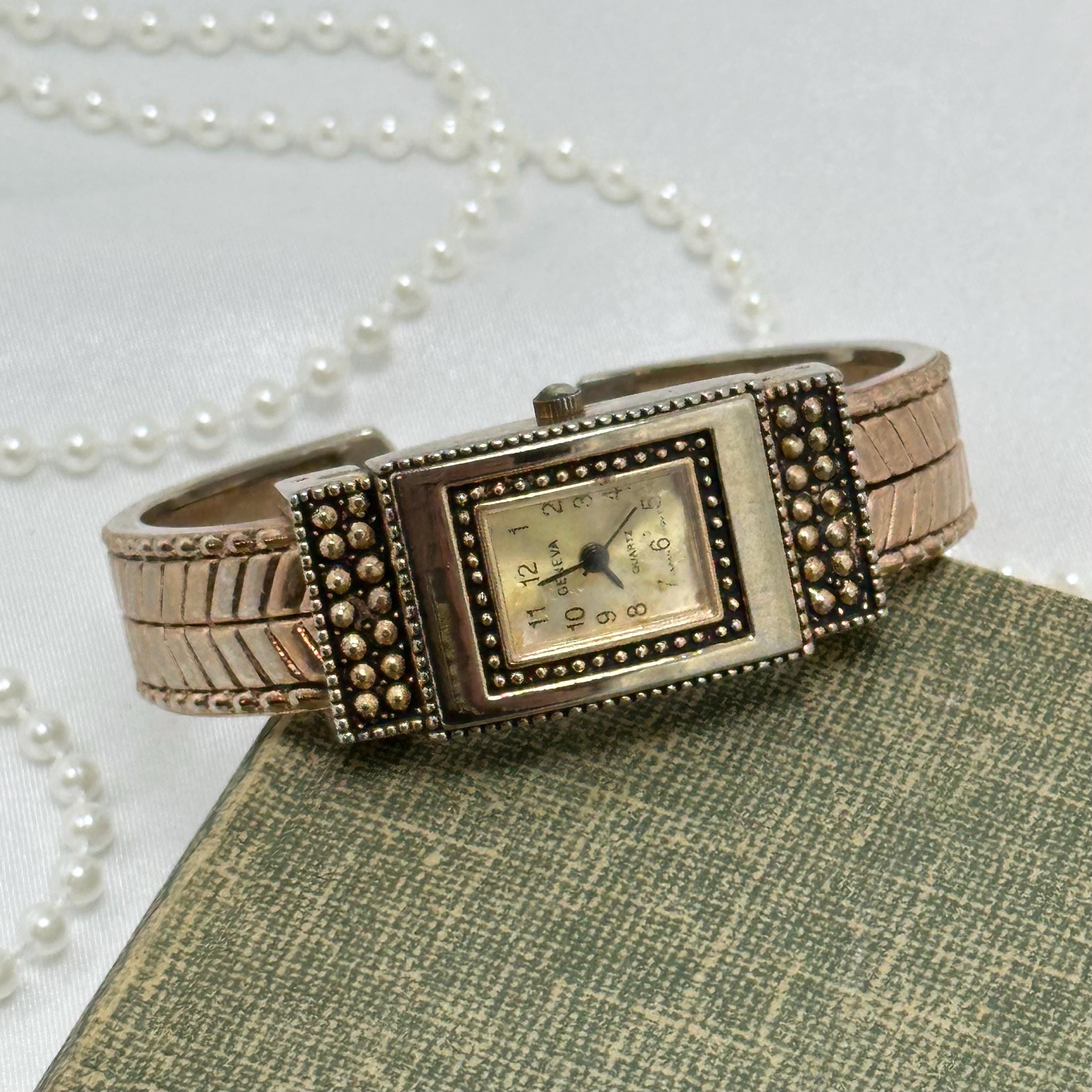 FREE Geneva Bracelet Watch Geneva Tribal Pattern Weave Buckle Band Rectangle Analog  main image 2