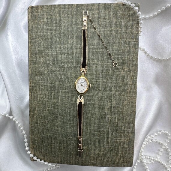 Gold Watch With Black Velvet Band - Etsy