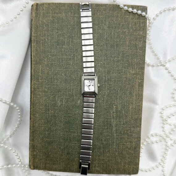 Faceted Square Dial Watch - image 1