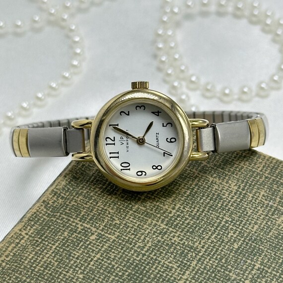 Two-Tone Round Dial Viewpoint Watch - image 4