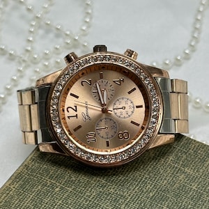 Rose Gold Chronograph Watch