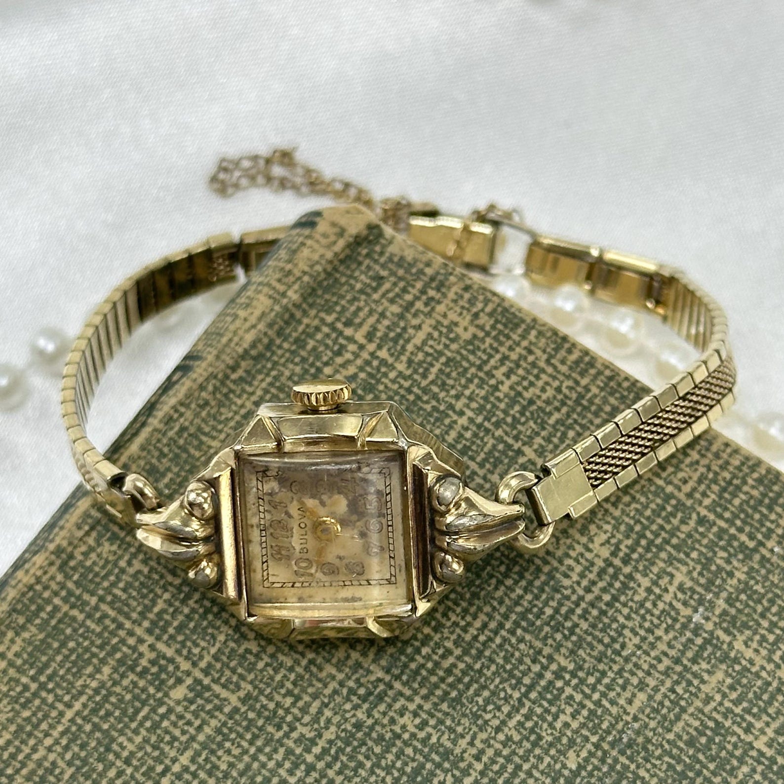 10k RGP Gold 1945 Bulova Wind-up Watch - Etsy