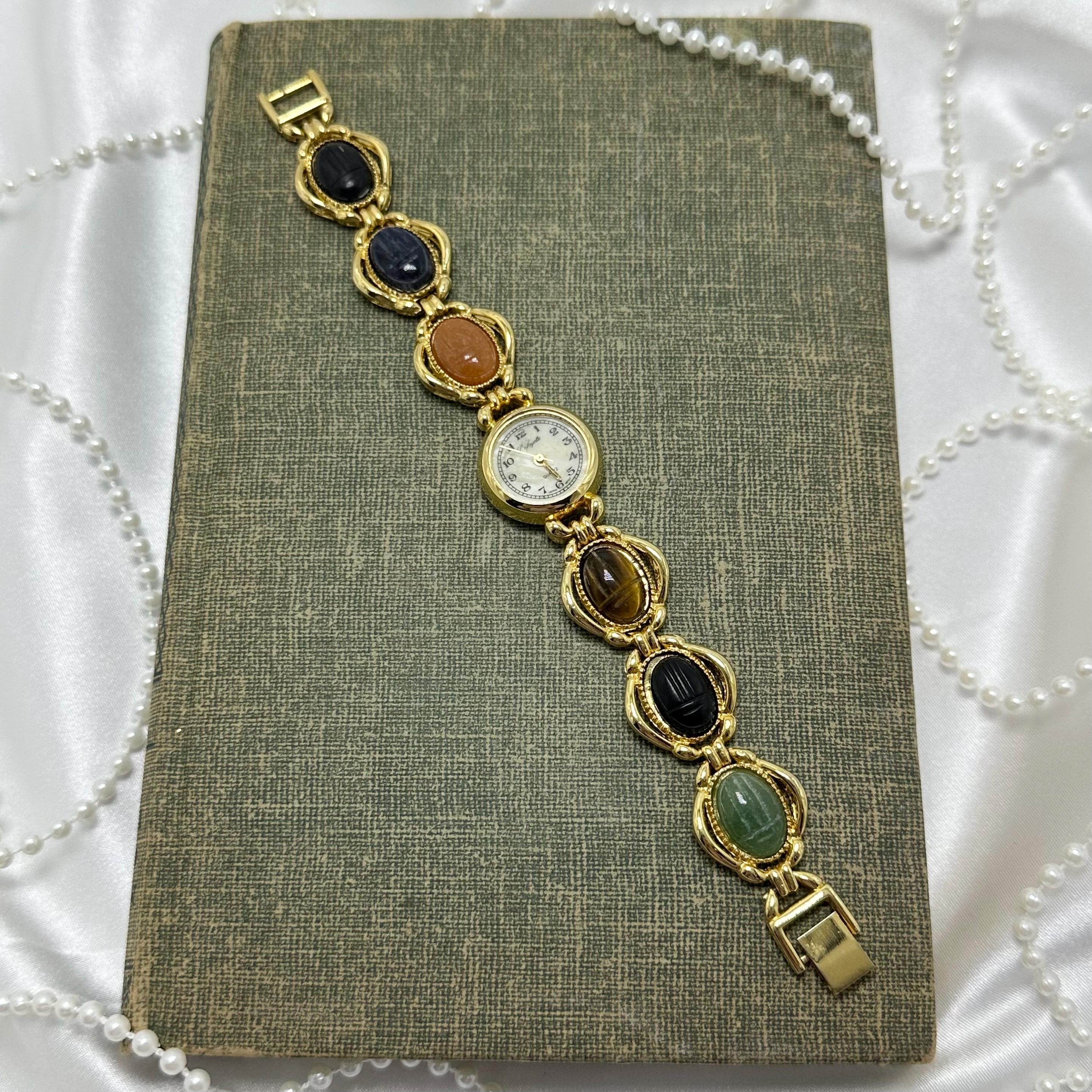 Monet Scarab‎ Ladies Watch New Battery 21MM 7\