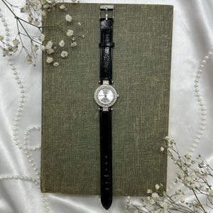 Silver and Black Minicci Watch