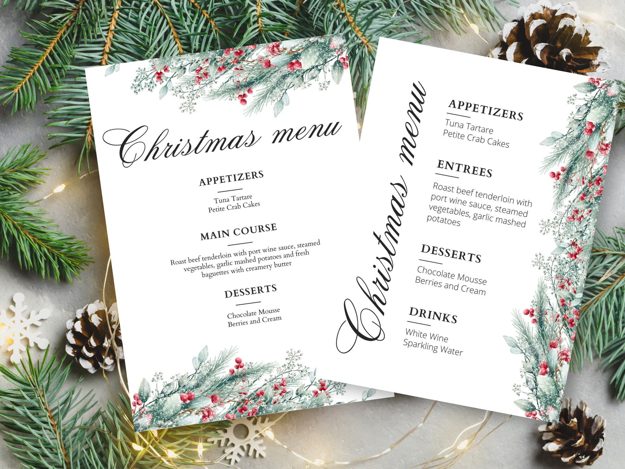 Christmas Breakfast Menu Template - Etsy christmas-breakfast-menu-template-etsy