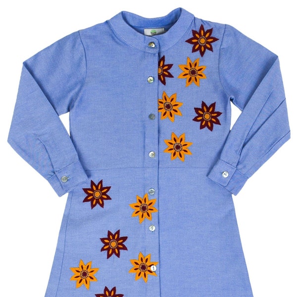 Robe enfant brodée main - Modèle Anahí