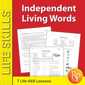 Independent Living Words: Driving, Lease, Vacancy, Coupons