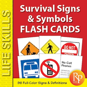 Safety Words Unit: Survival Signs and Symbols Vocabulary